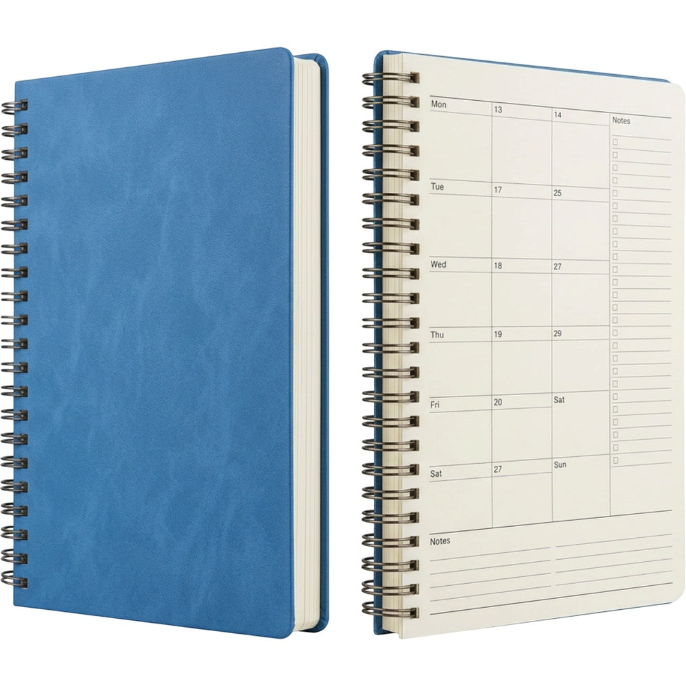 Wpmxg Spiral Paper Planner Blue B5 Weekly Layout