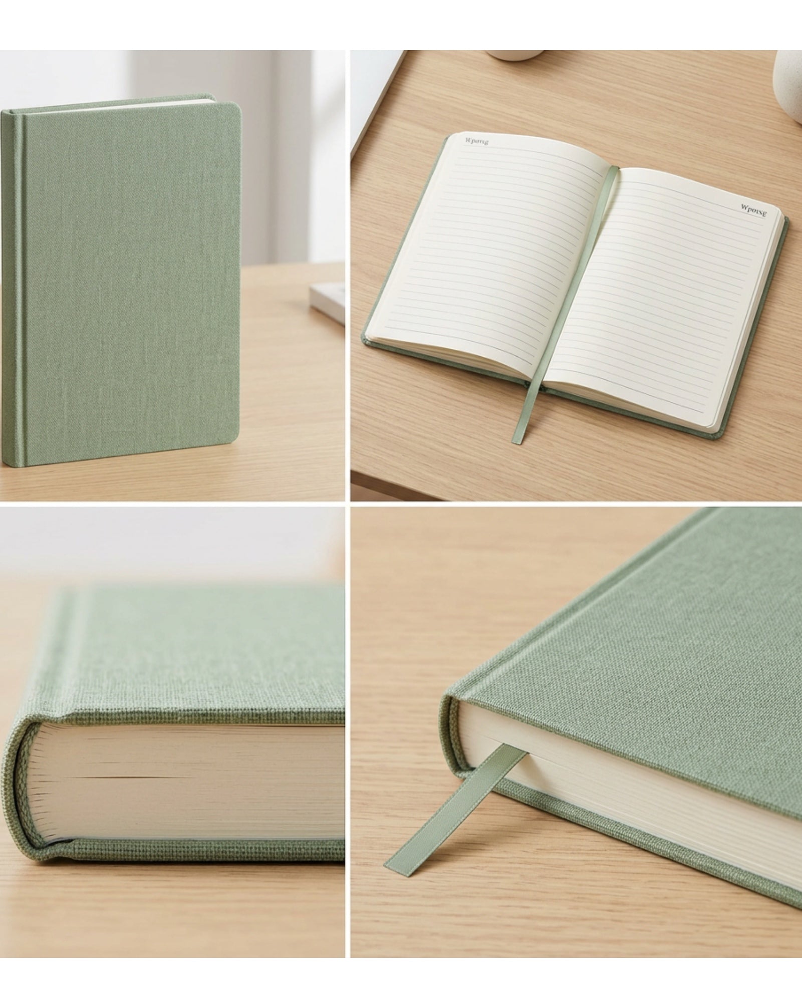 Wpmxg Linen Cover Journal Sage A5 160 Pages