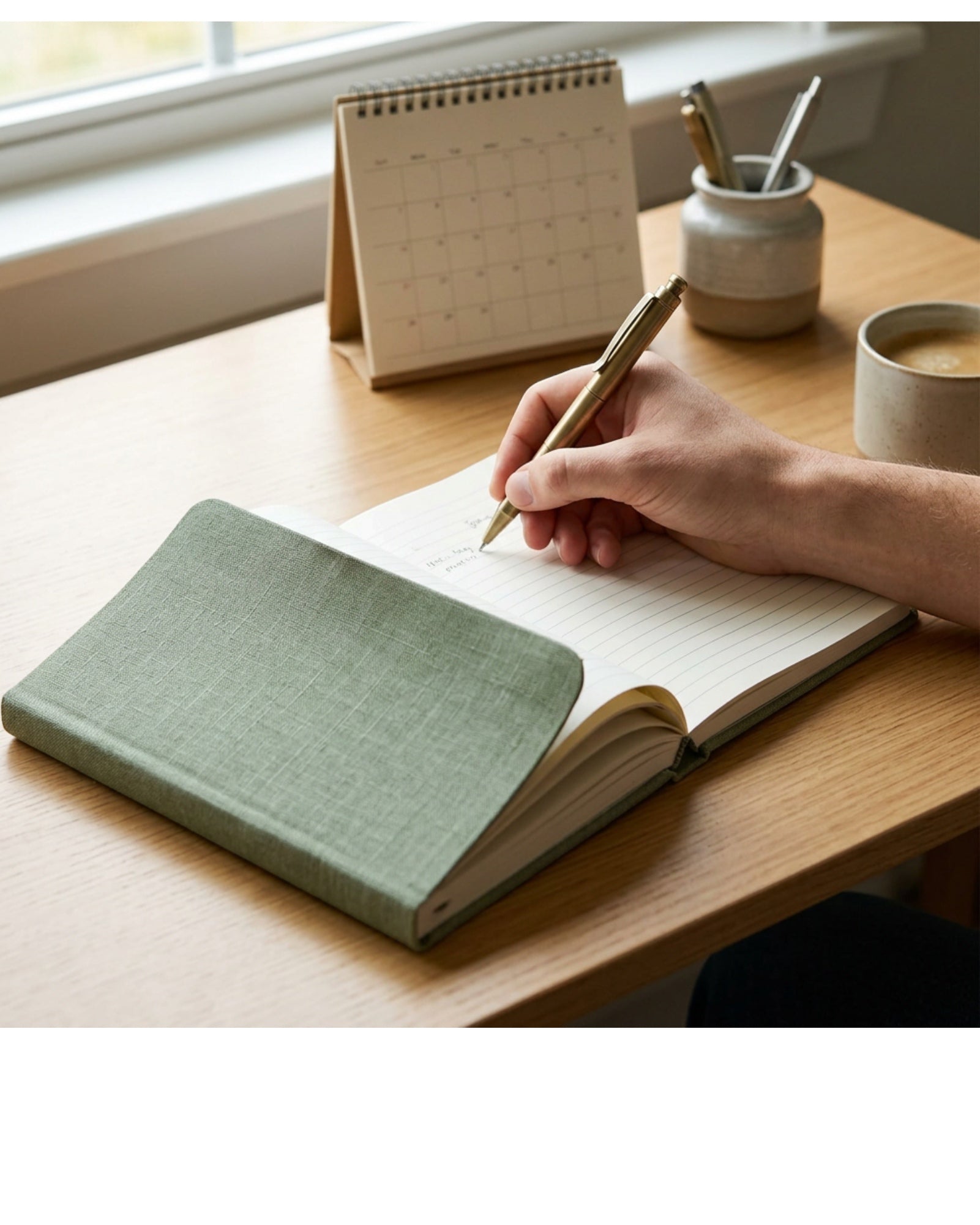 Wpmxg Linen Cover Journal Sage A5 160 Pages