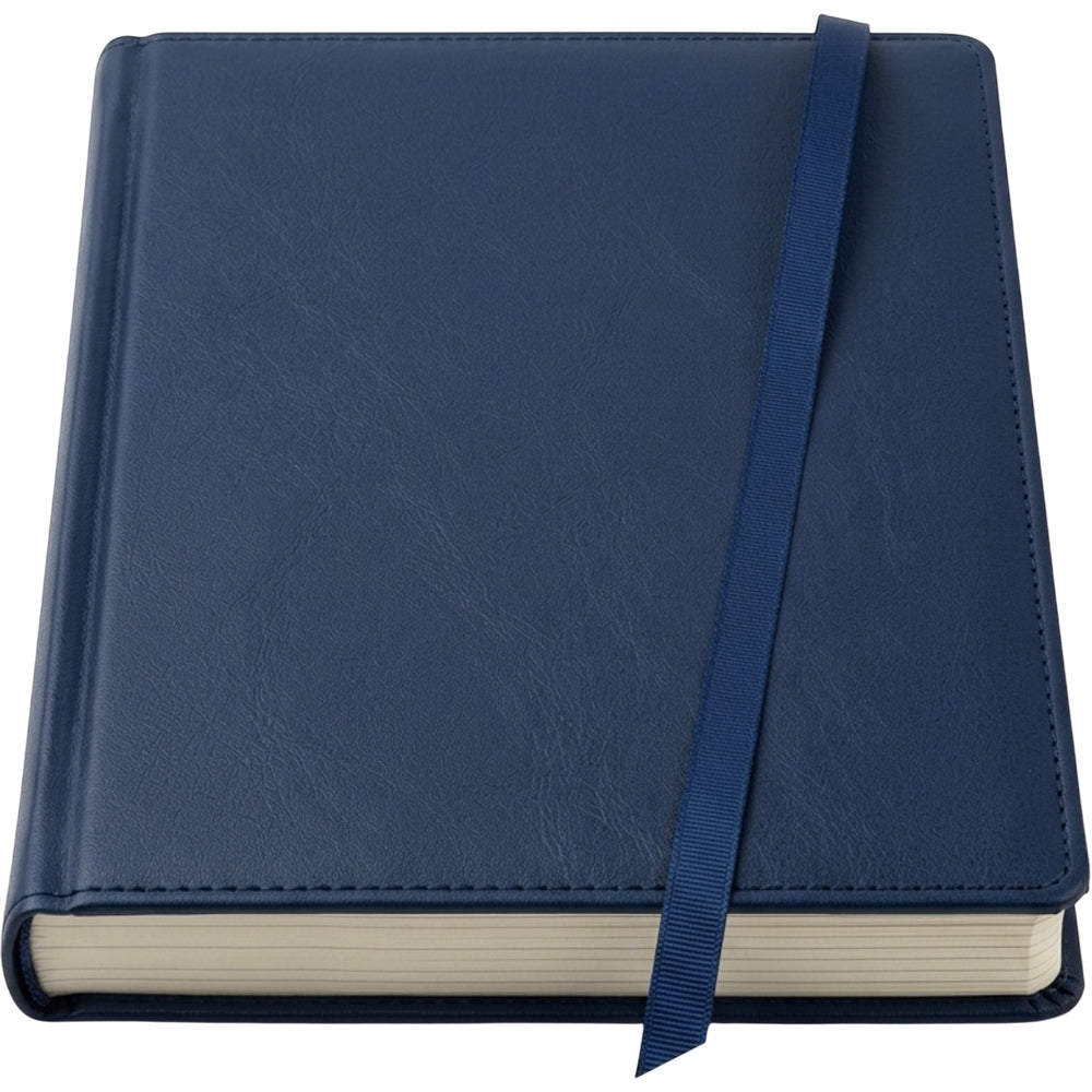 Wpmxg Leatherette Journal Navy A5 with Ribbon Bookmark